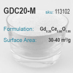 Gadolinium Doped Ceria 20% Gd – Mid Grade Powder