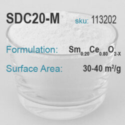 Samarium Doped Ceria (20% Sm) – Mid Grade Powder