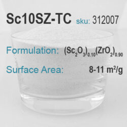 Scandia Stabilized Zirconia (10% Sc) Powder