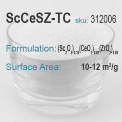 Scandia Ceria Stabilized Zirconia (10% Sc, 1% Ce) Powder