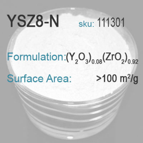Yttria-Stabilized Zirconia (8 mole %) – Nanopowder